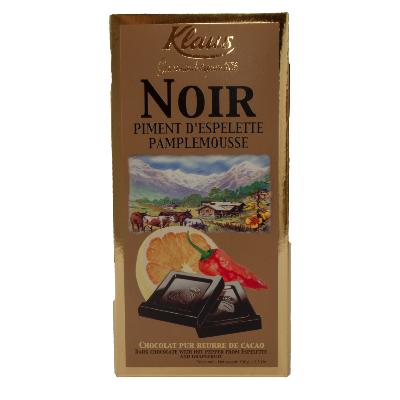 chocolat noir piment d'espelette pamplemousse