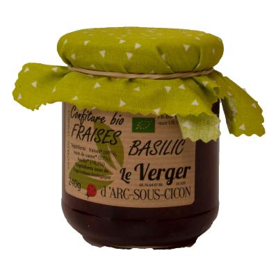 confiture fraises-basilic