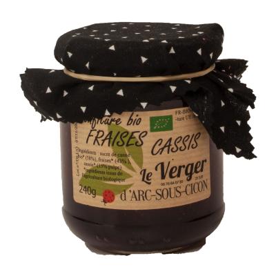 confiture fraise-cassis
