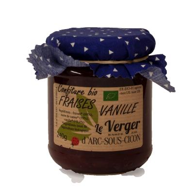 confiture fraises-vanille